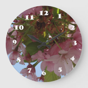 Grande Horloge Ronde Blooms Enchanteurs