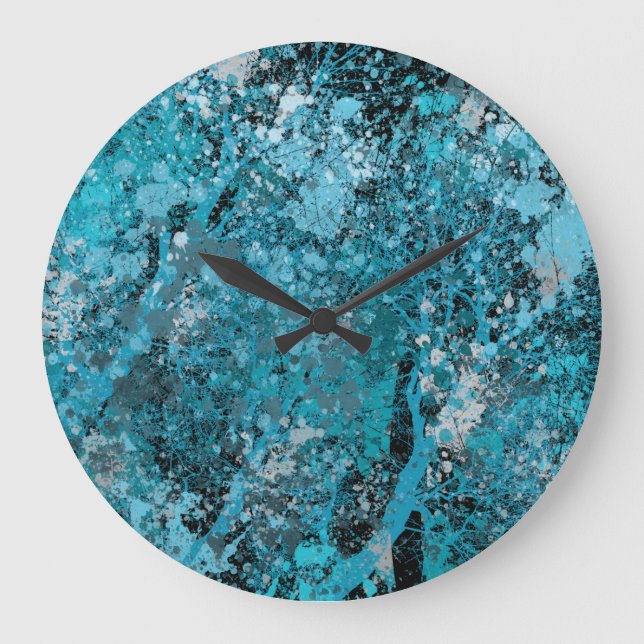 Grande Horloge Ronde Blue Forest Large Clock (Recto)