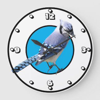 Grande Horloge Ronde Blue Jay