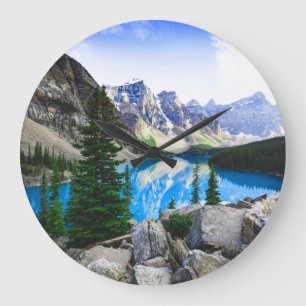 Grande Horloge Ronde Blue Lake Rocky Mountain Pine Forest
