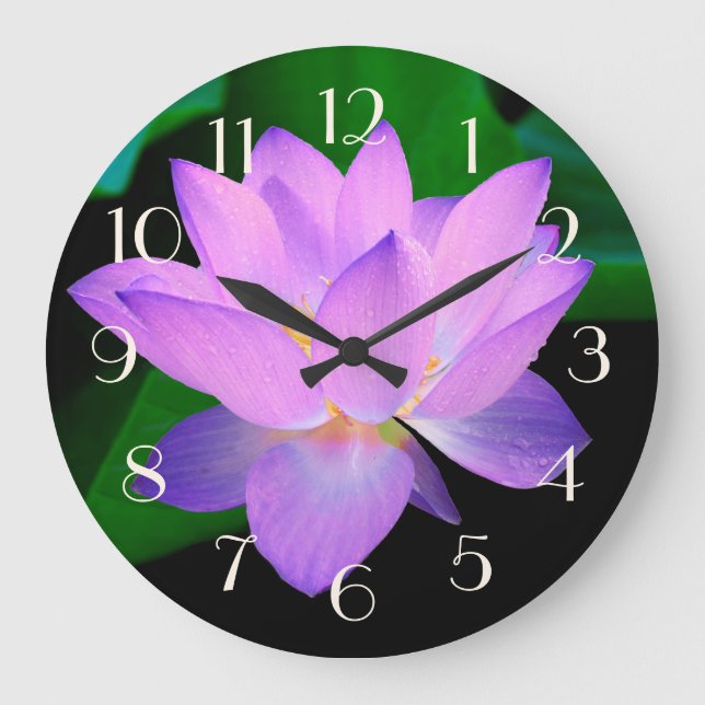 Grande Horloge Ronde Blue Lotus Beautiful Purple (Recto)