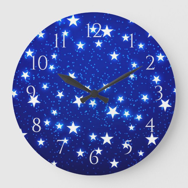 Grande Horloge Ronde Blue Stargazer (Recto)