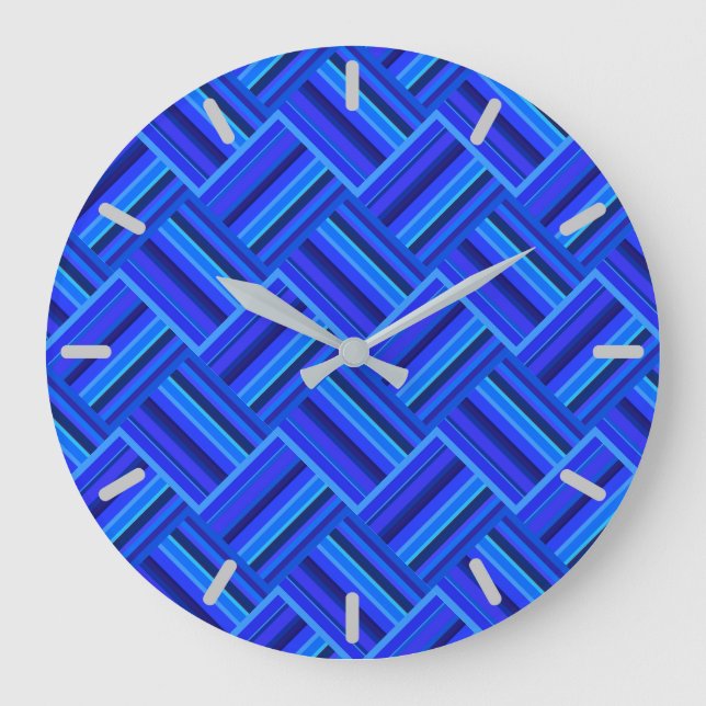 Grande Horloge Ronde Blue stripes (Recto)