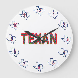 Grande Horloge Ronde Bluebonnet Texan
