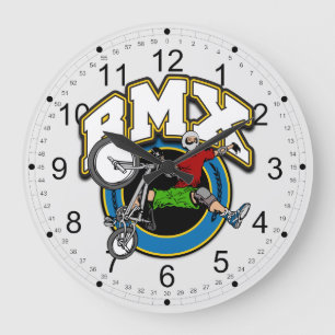 Grande Horloge Ronde BMX un remis le tour