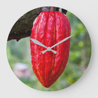 Grande Horloge Ronde boîte de cacao rouge