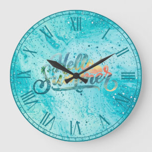 Grande Horloge Ronde Bonjour l'été