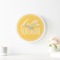 Bonjour Sunshine Citation Typographie Jaune Blanc