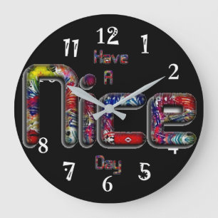 Grande Horloge Ronde Bonne journée