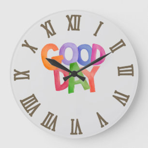 Grande Horloge Ronde Bonne journée