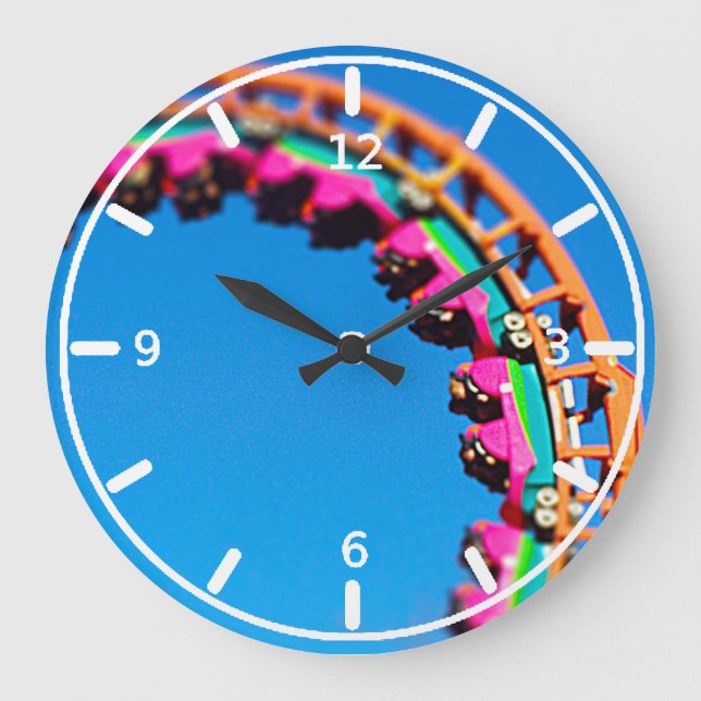 Grande Horloge Ronde Boomerang Roller Coaster Worlds of Fun, KC (Recto)