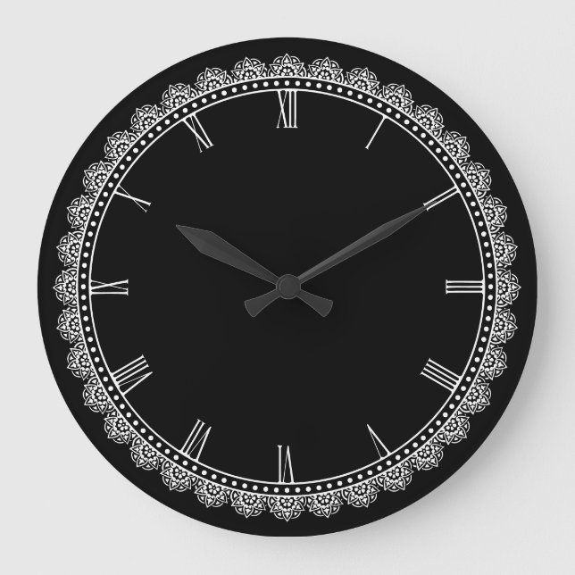 Grande Horloge Ronde Bordure sombre (Recto)