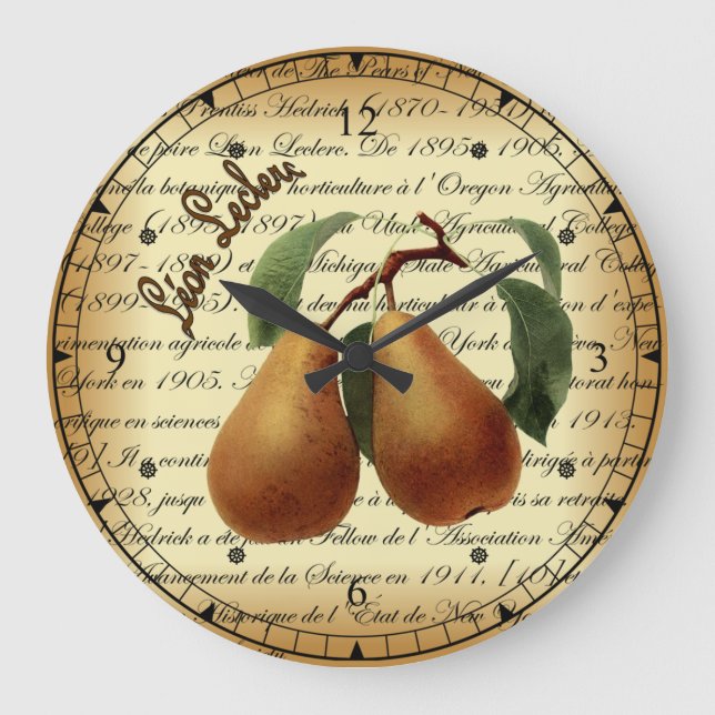 Grande Horloge Ronde Bosc Pears~Léon Leclerc~Ulysses Prentiss Hedrick~  (Recto)