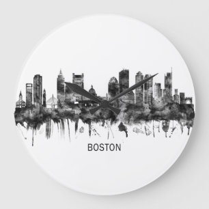 Grande Horloge Ronde Boston Massachusetts Skyline