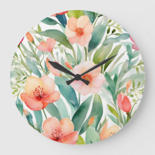 Grande Horloge Ronde Botaniques du printemps frais