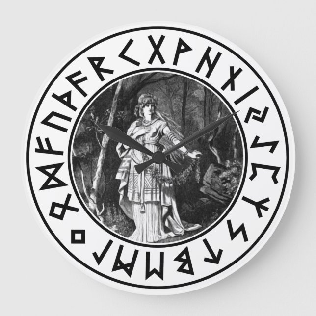 Grande Horloge Ronde Bouclier de Freya (Recto)