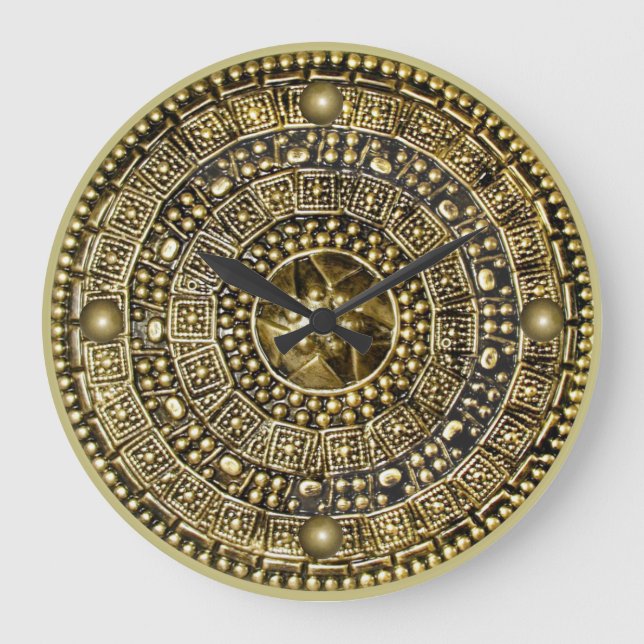 Grande Horloge Ronde Bouclier romain (Recto)
