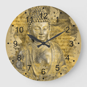 Grande Horloge Ronde Bouddha La Noble Vérité