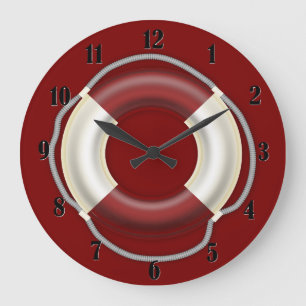 Grande Horloge Ronde Bouée de sauvetage
