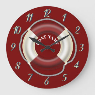 Grande Horloge Ronde Bouée de sauvetage