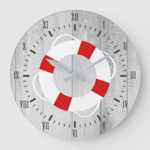 Grande Horloge Ronde Bouée d'économie de vie nautique et impression en