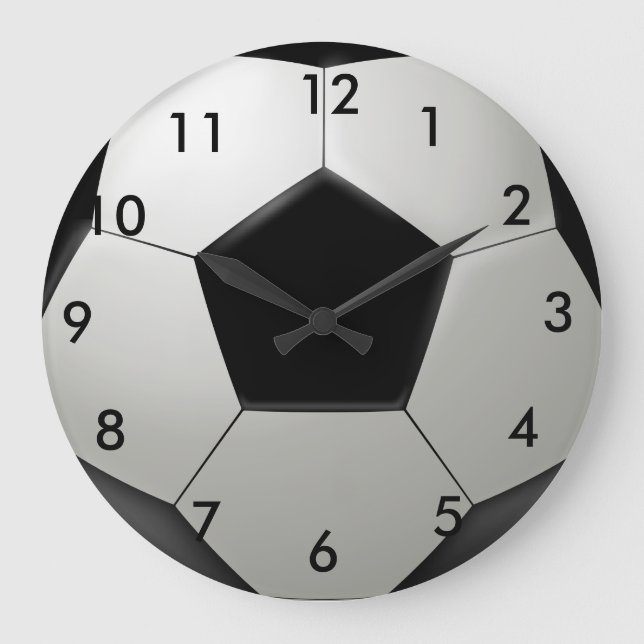 Grande Horloge Ronde Boule de football (Recto)