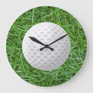 Grande Horloge Ronde Boule de golf sur l'herbe