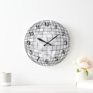 Grande Horloge Ronde Boule Disco