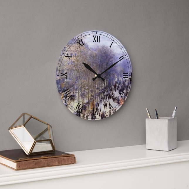 Grande Horloge Ronde Boulevard des Capucines par Claude Monet, Art nouv (Bureau)