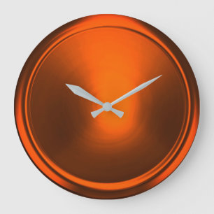 Grande Horloge Ronde Bouton de cuivre rouille