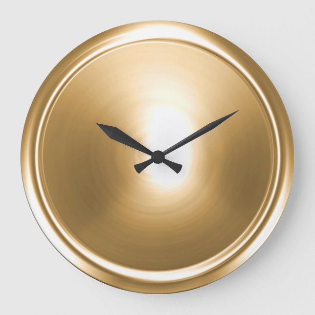 Grande Horloge Ronde Bouton Doré (Recto)