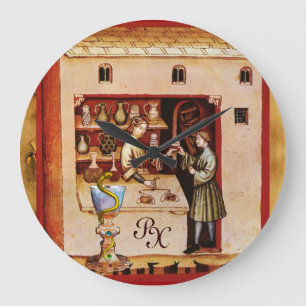Grande Horloge Ronde BOWL OF HYGEIA MONOGRAM Medicine, Pharmacie