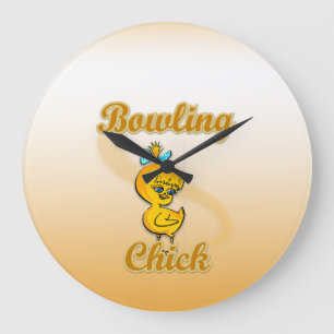 Grande Horloge Ronde Bowling Chick