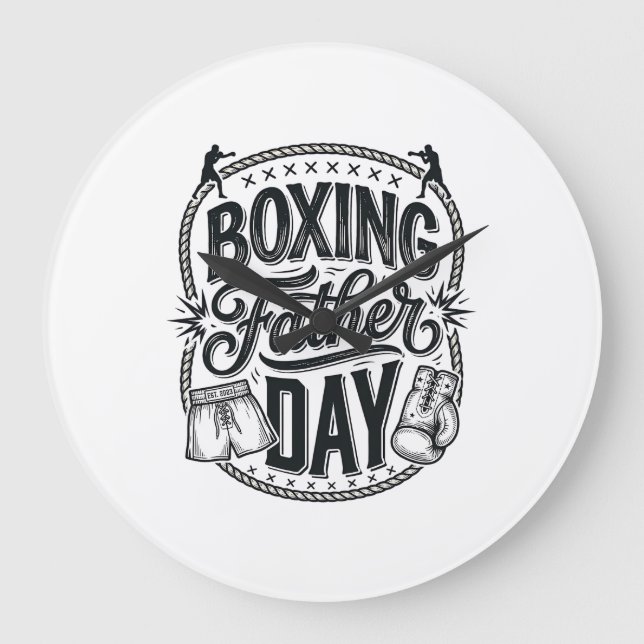 Grande Horloge Ronde Boxing Father Day Vintage Engraving Shirt Design_1 (Recto)