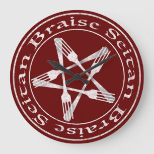 Grande Horloge Ronde Braise Seitan Vegan Pentagram (light version)