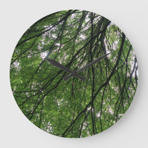 Grande Horloge Ronde Branches and Leaves Wall Clock