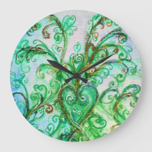 GRANDE HORLOGE RONDE BREAK BLEU VERT