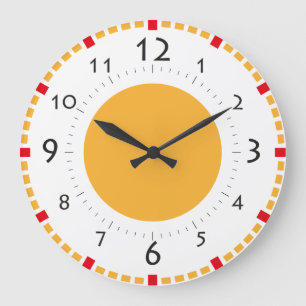 Grande Horloge Ronde Breakfast room Sunshine Retro Clock