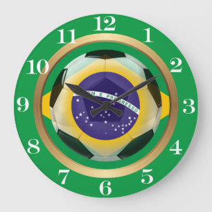 Grande Horloge Ronde Brésil / Brasil Soccer Ball