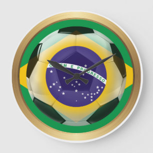 Grande Horloge Ronde Brésil / Brasil Soccer Ball
