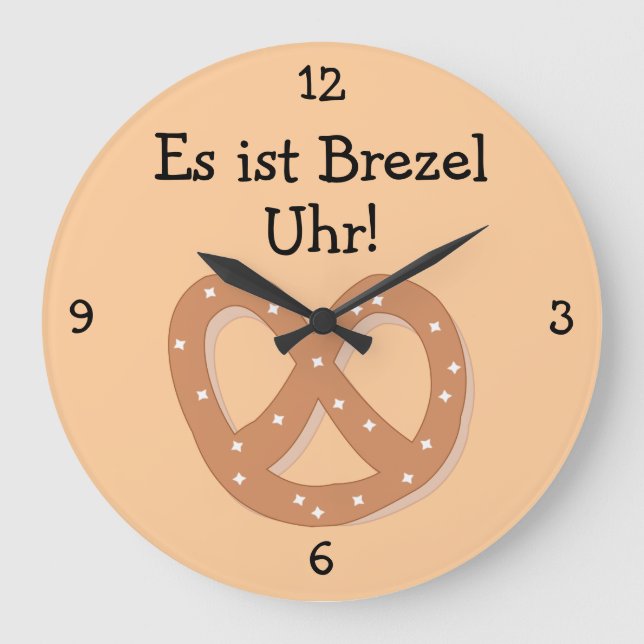 Grande Horloge Ronde Brezel Uhr : Pretzel O'Clock Oktoberfest Fun (Recto)