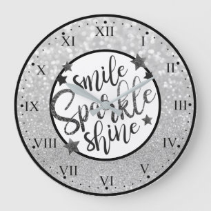 Grande Horloge Ronde Brillant sourire