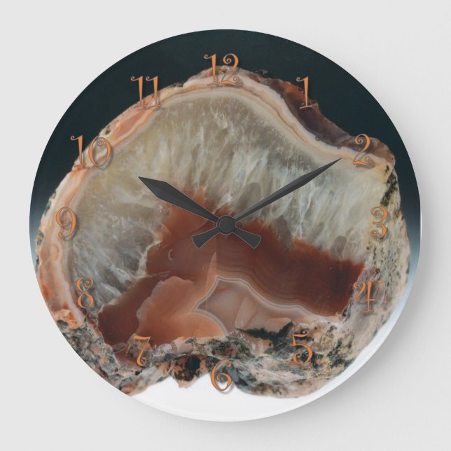 Grande Horloge Ronde Brown Agate (Recto)