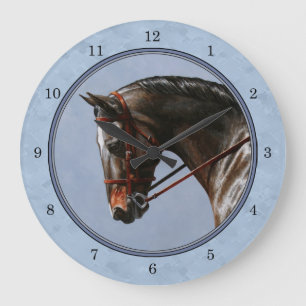 Grande Horloge Ronde Brown Bay Oldenburg Horse Portrait