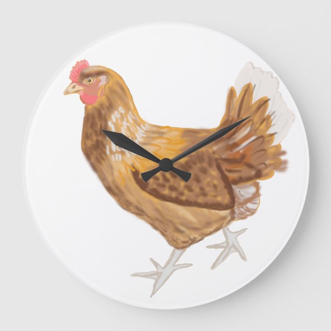 Grande Horloge Ronde Brown Hen (Recto)