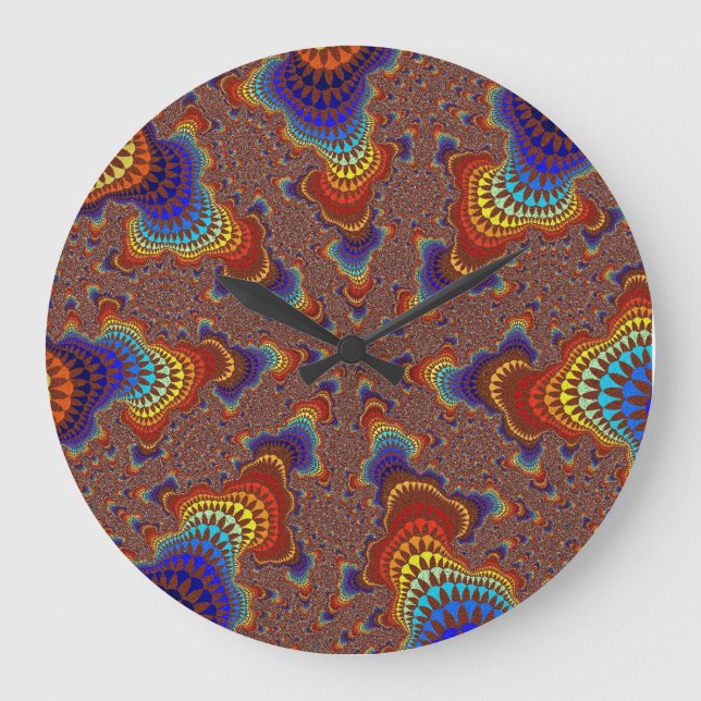 Grande Horloge Ronde Brown Rainbow Starburst (Recto)
