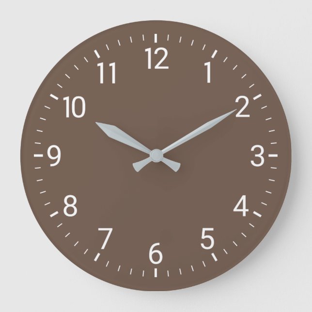 Grande Horloge Ronde Brown Wall Clock (Recto)