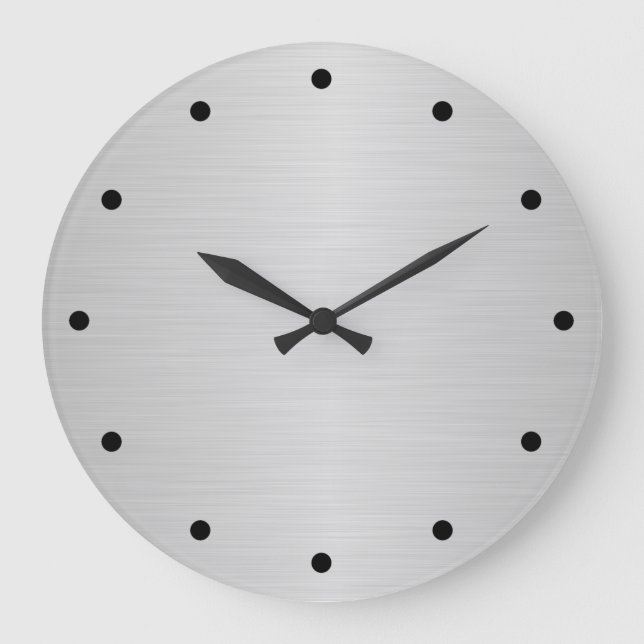 Grande Horloge Ronde Brush Metallic (Recto)