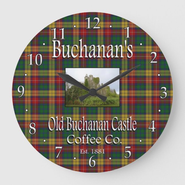 Grande Horloge Ronde Buchanan's Old Buchanan Castle Coffee Co. (Recto)