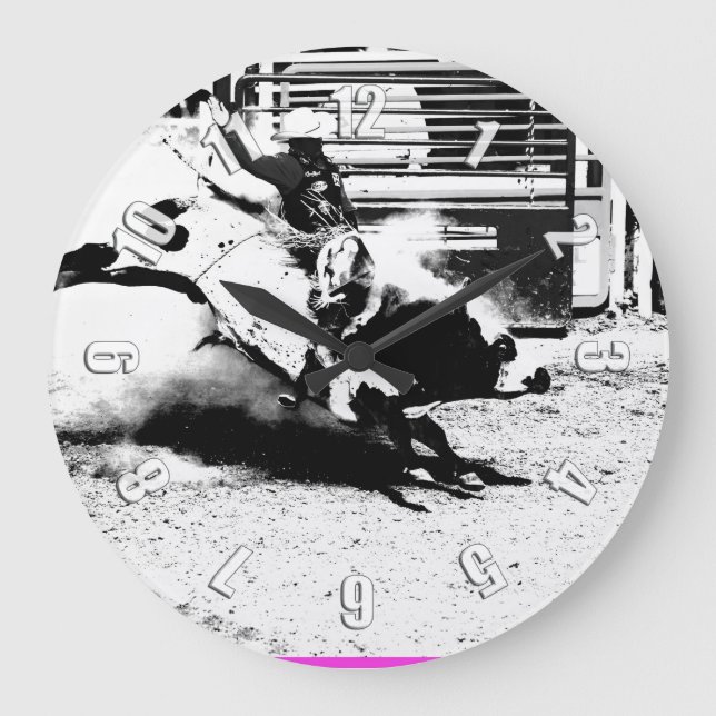 Grande Horloge Ronde Bull Riding Champ (Recto)